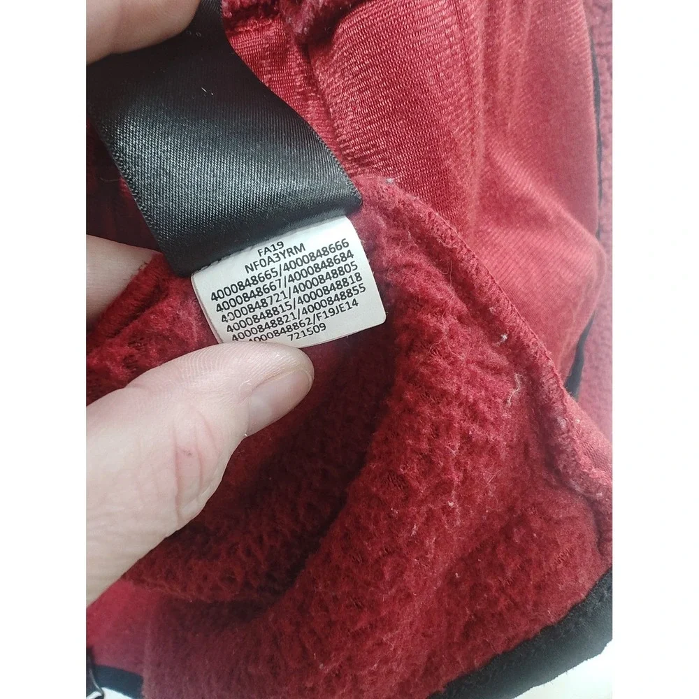 The North Face Dunraven Sherpa Full Zip Jacket‎ NF0A3YRM Mid weight Red Maroon M